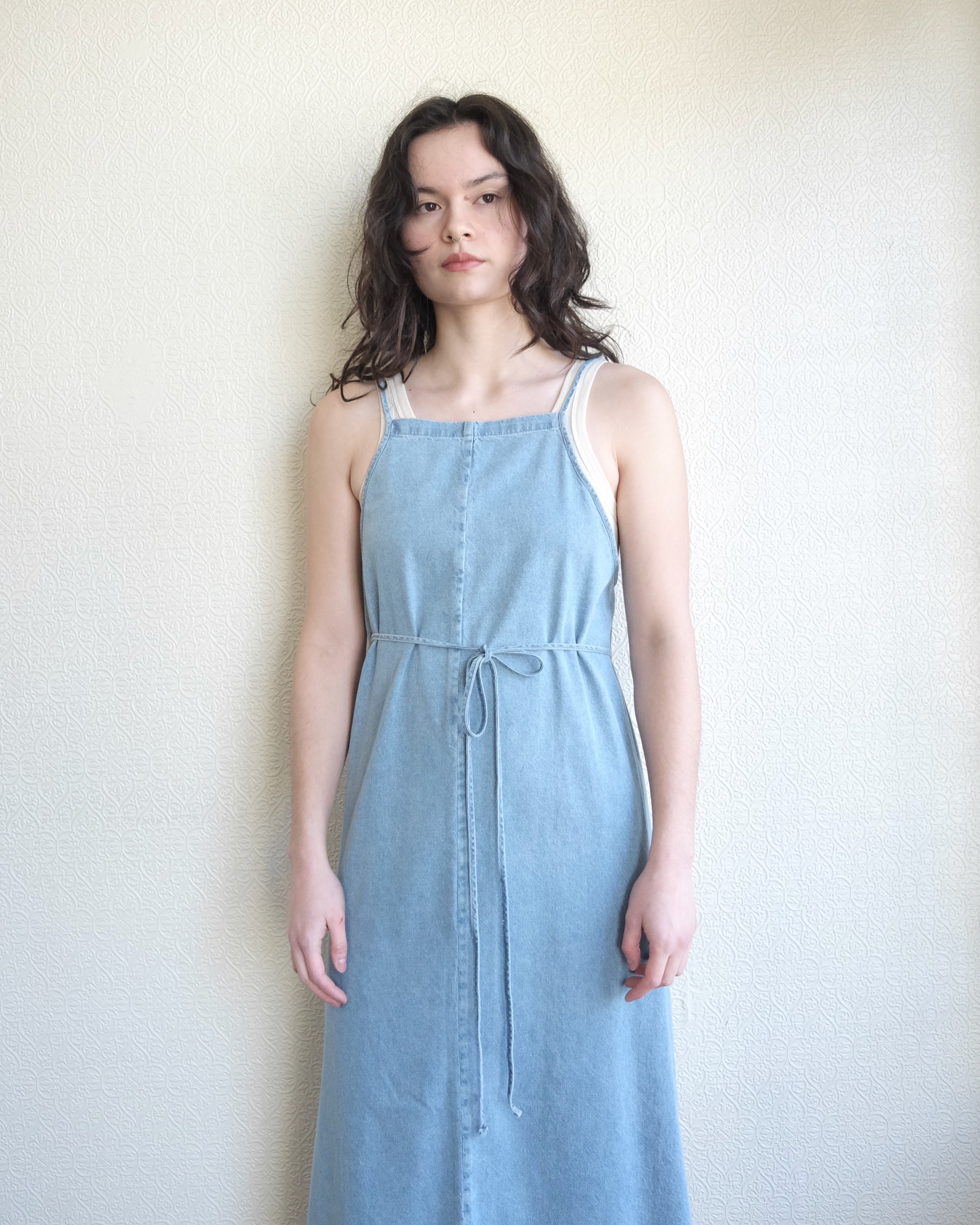 Yumi Apron Dress, Blue Wash