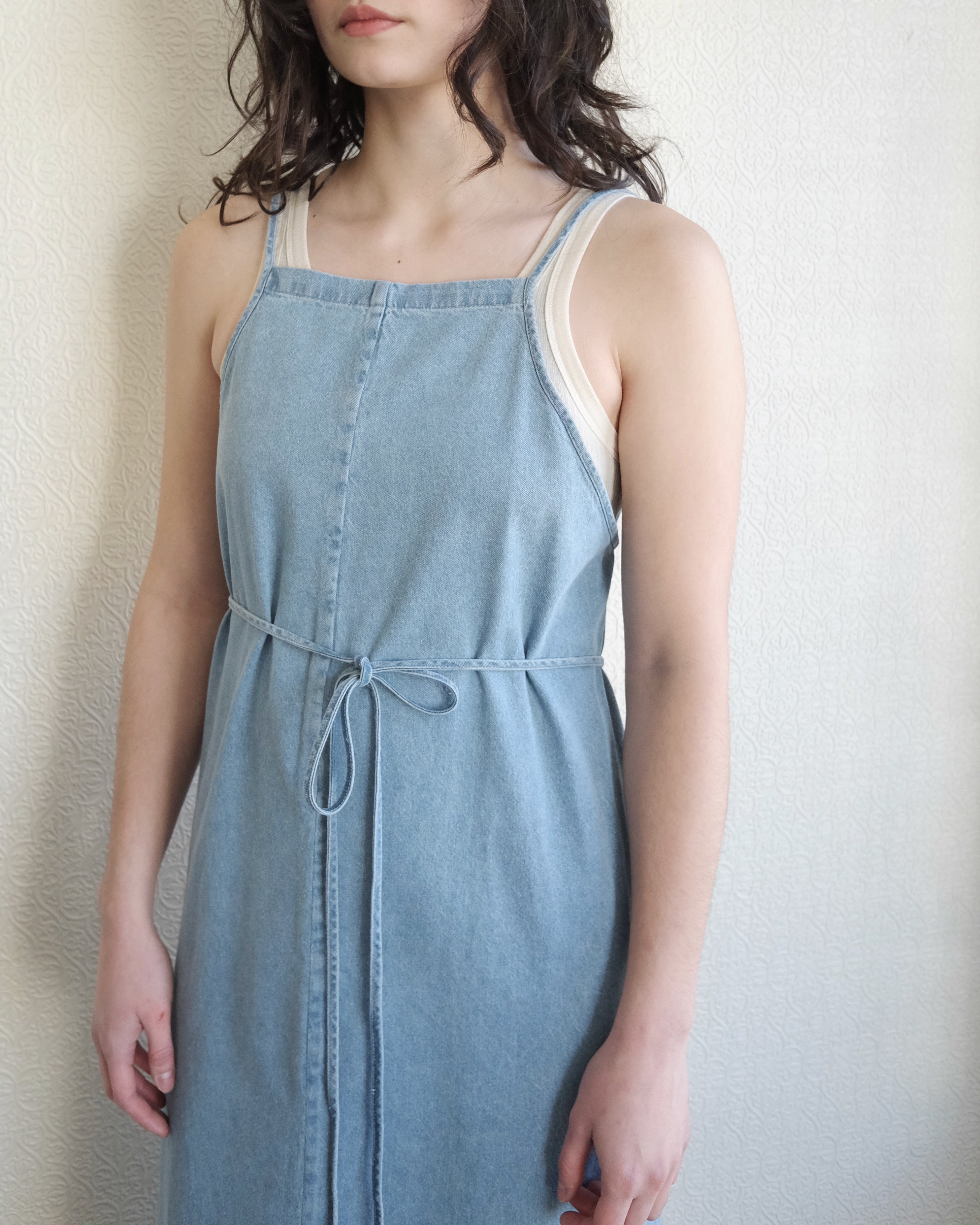 Yumi Apron Dress, Blue Wash – Nouvelle Nouvelle