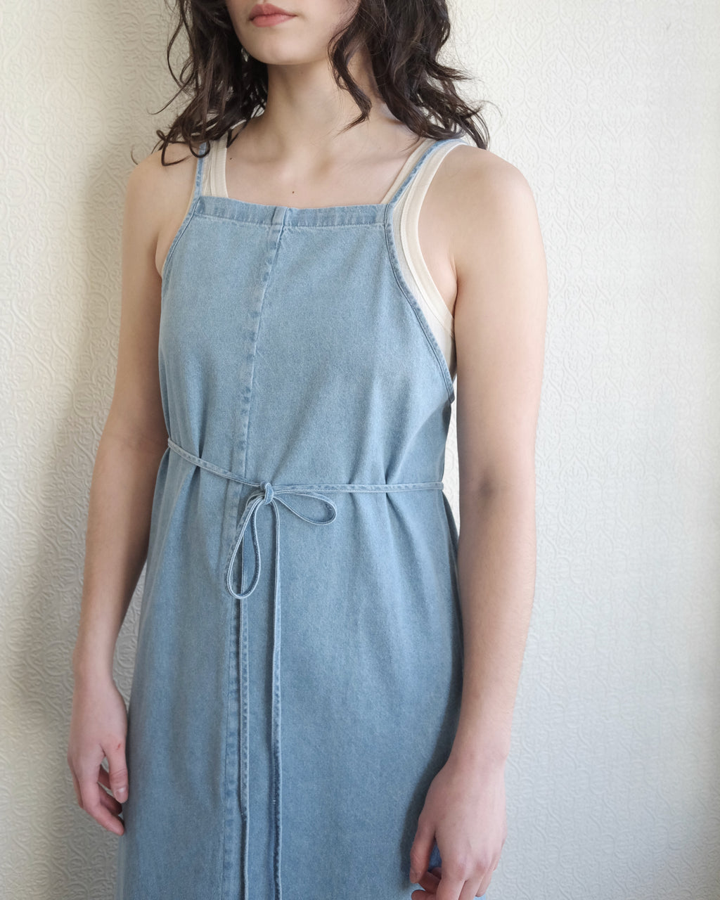 Yumi Apron Dress, Blue Wash
