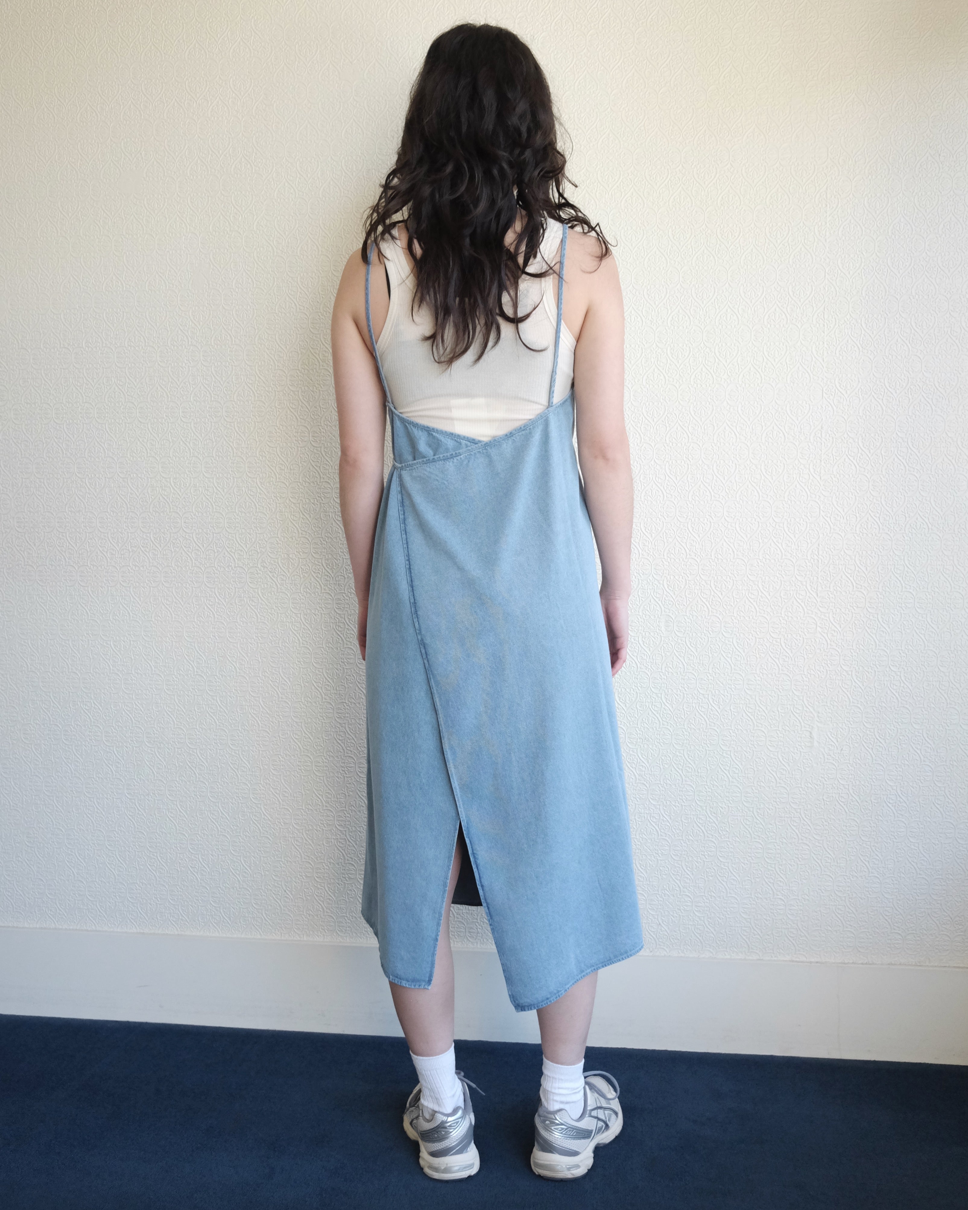 Yumi Apron Dress, Blue Wash