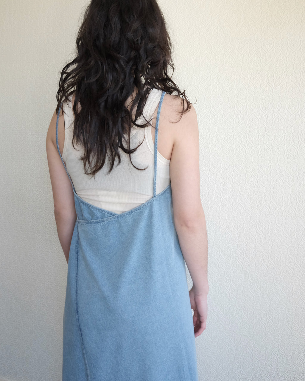 Yumi Apron Dress, Blue Wash