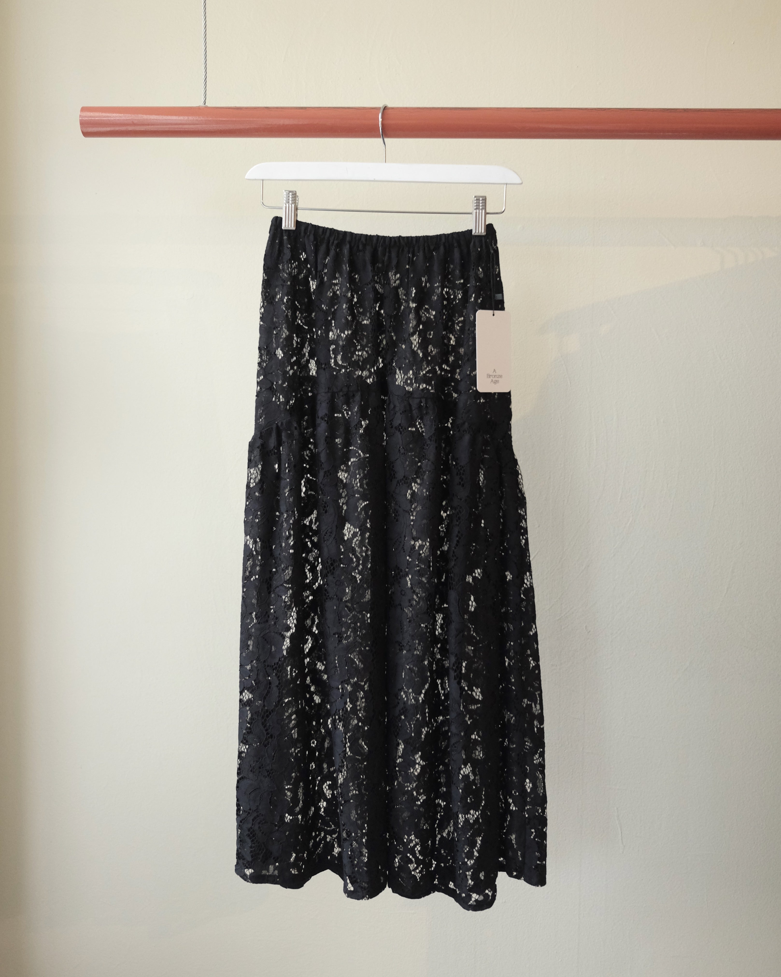 Field Skirt, Black Lanai Lace