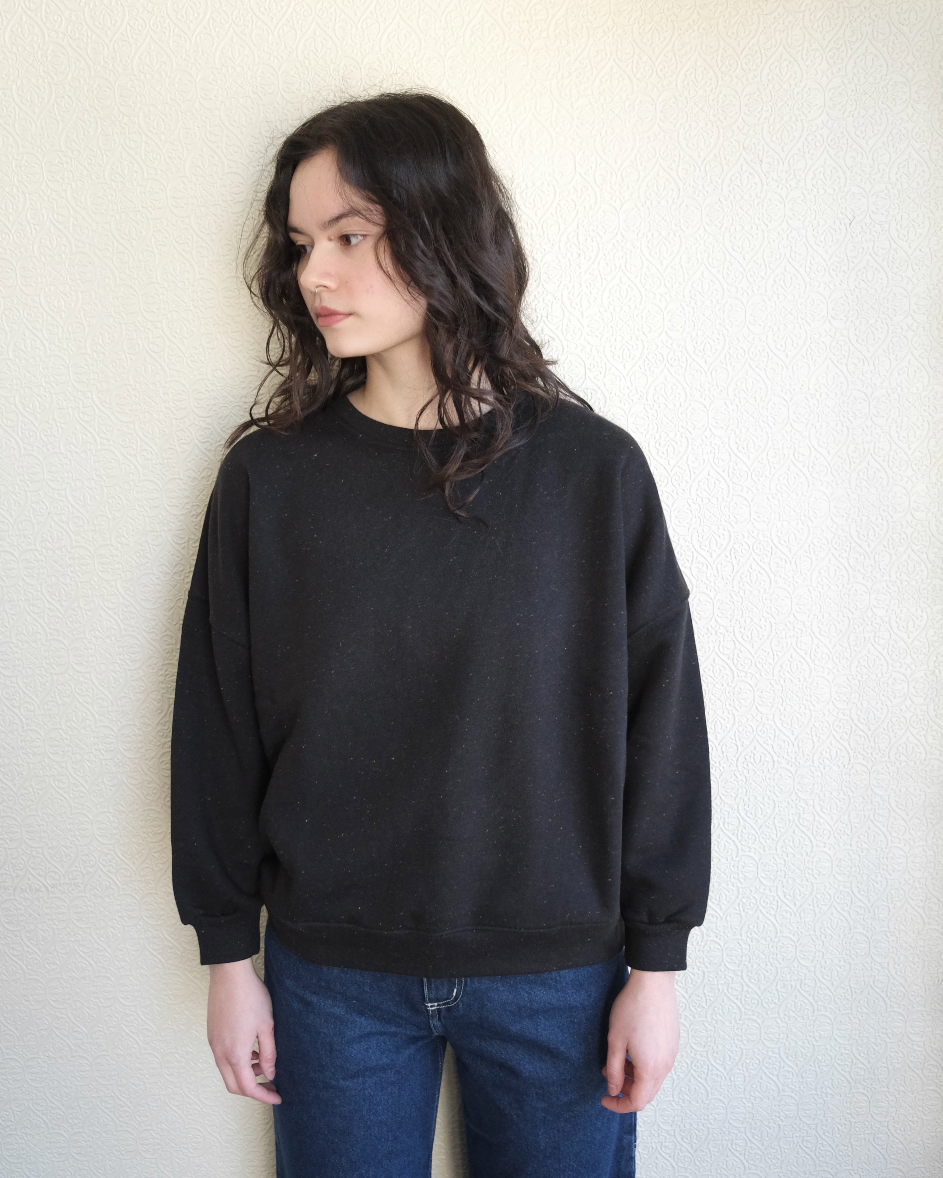 Chebbi Sweatshirt, Black Granite