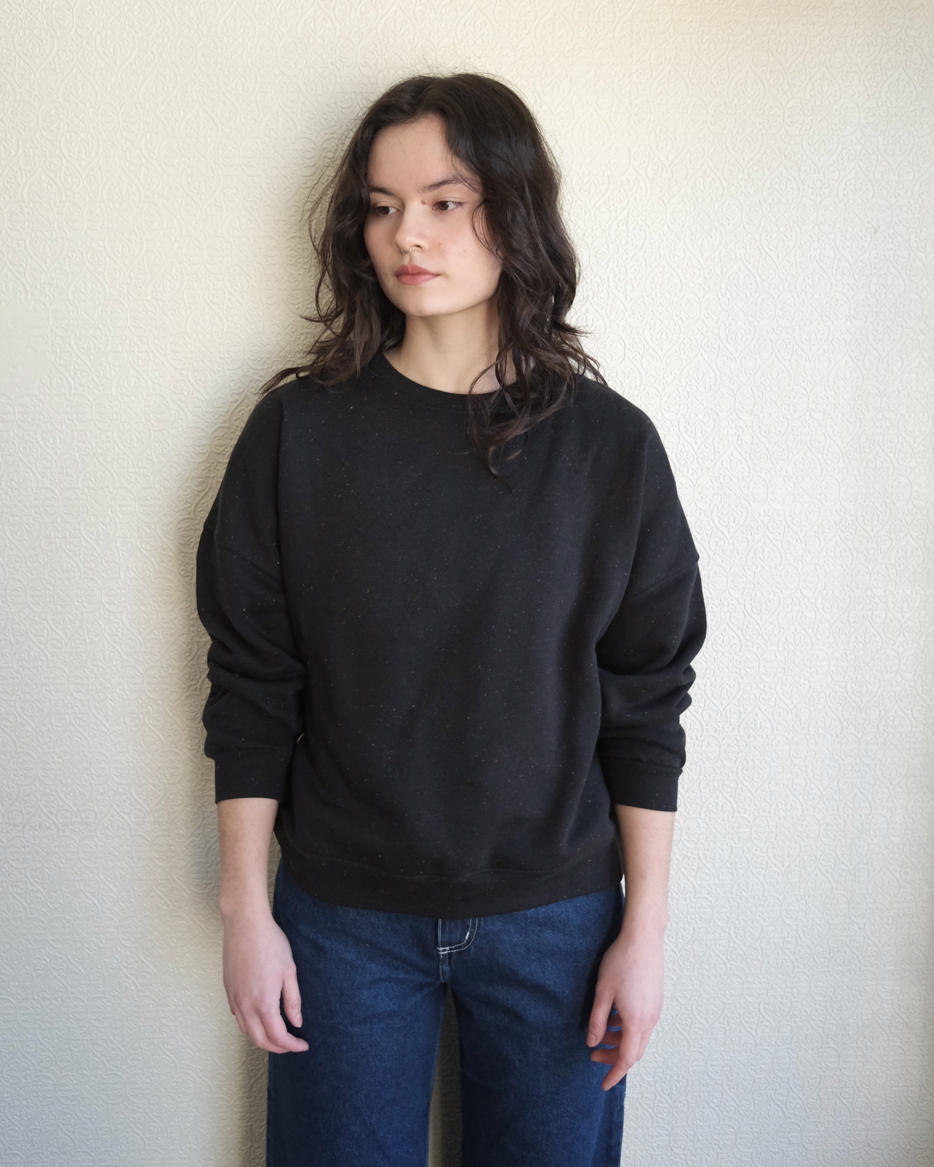 Chebbi Sweatshirt, Black Granite