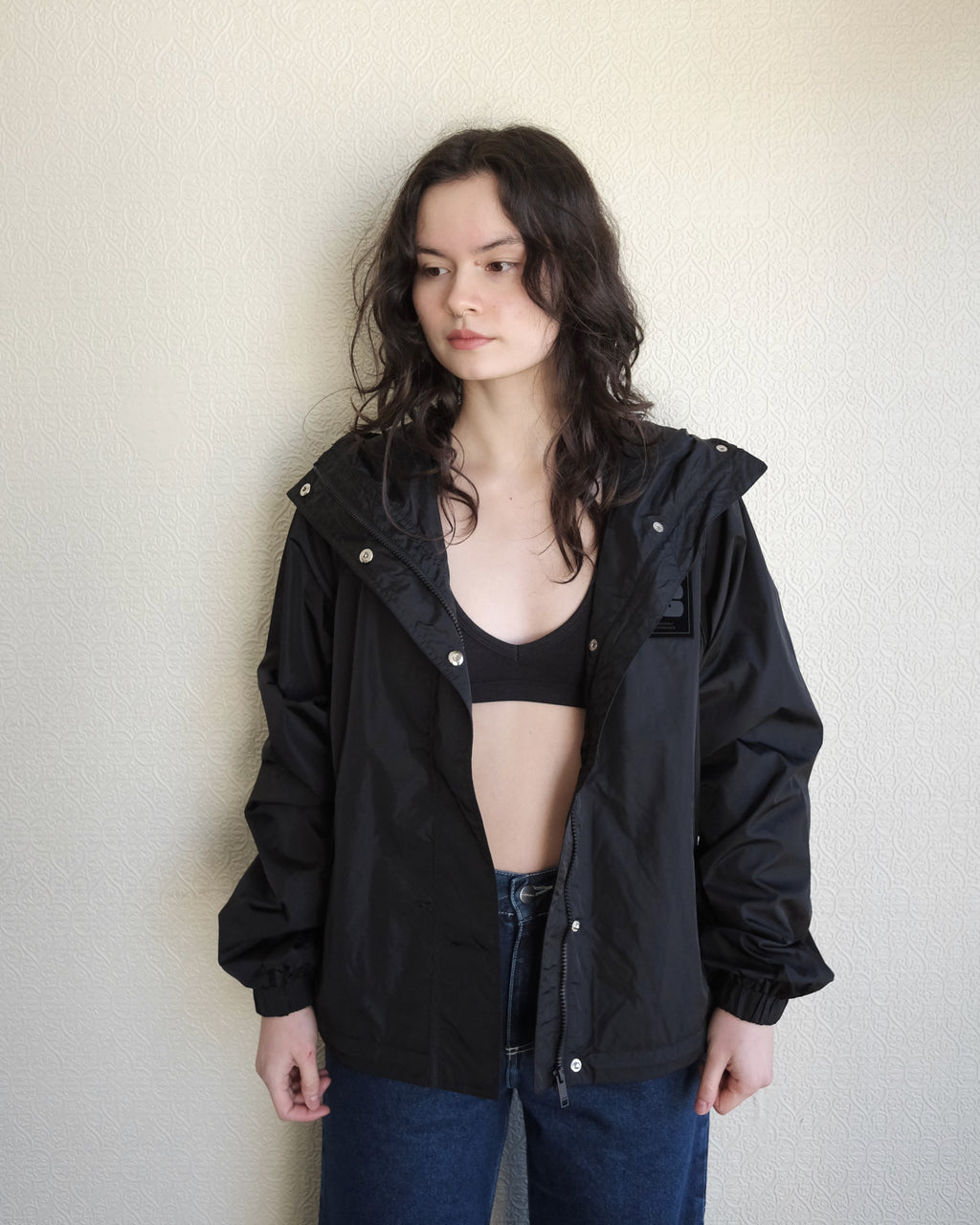 Flyweight Nylon Jacket, Solid Black