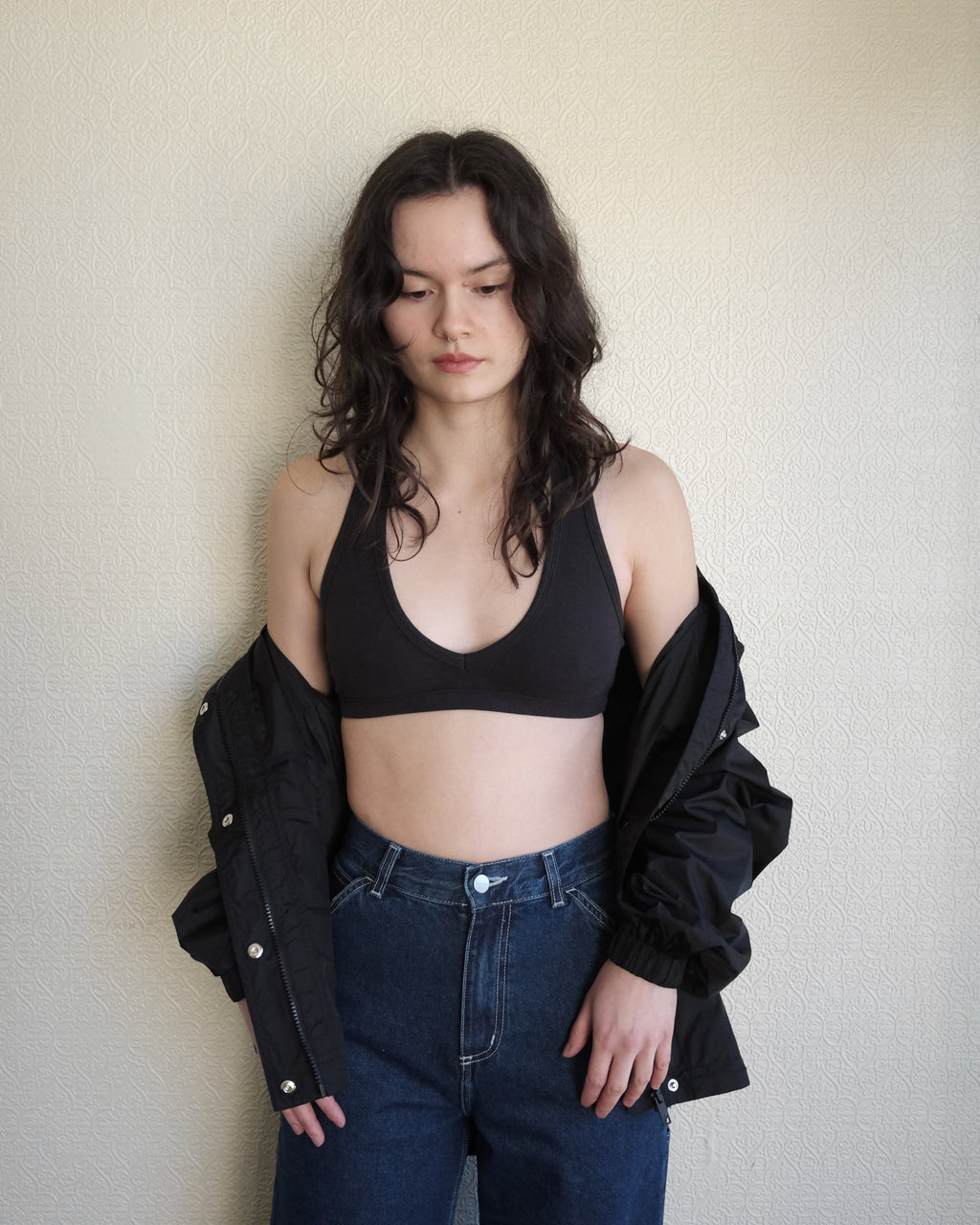 Racer Bra, Black