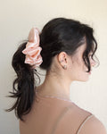Oversize Silk Scrunchie, Piglet Pink