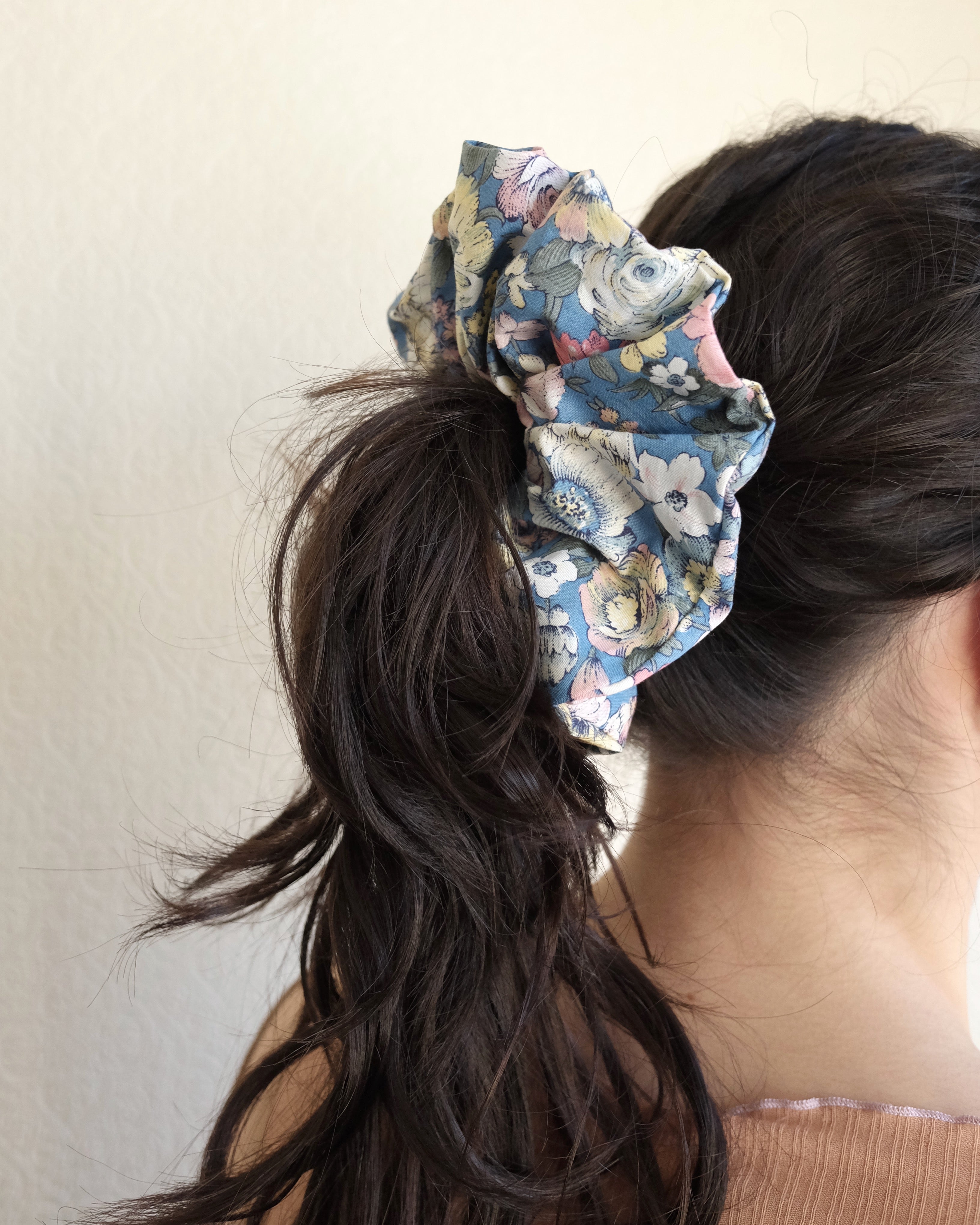 Oversize Cotton Scrunchie, Fairie Floral