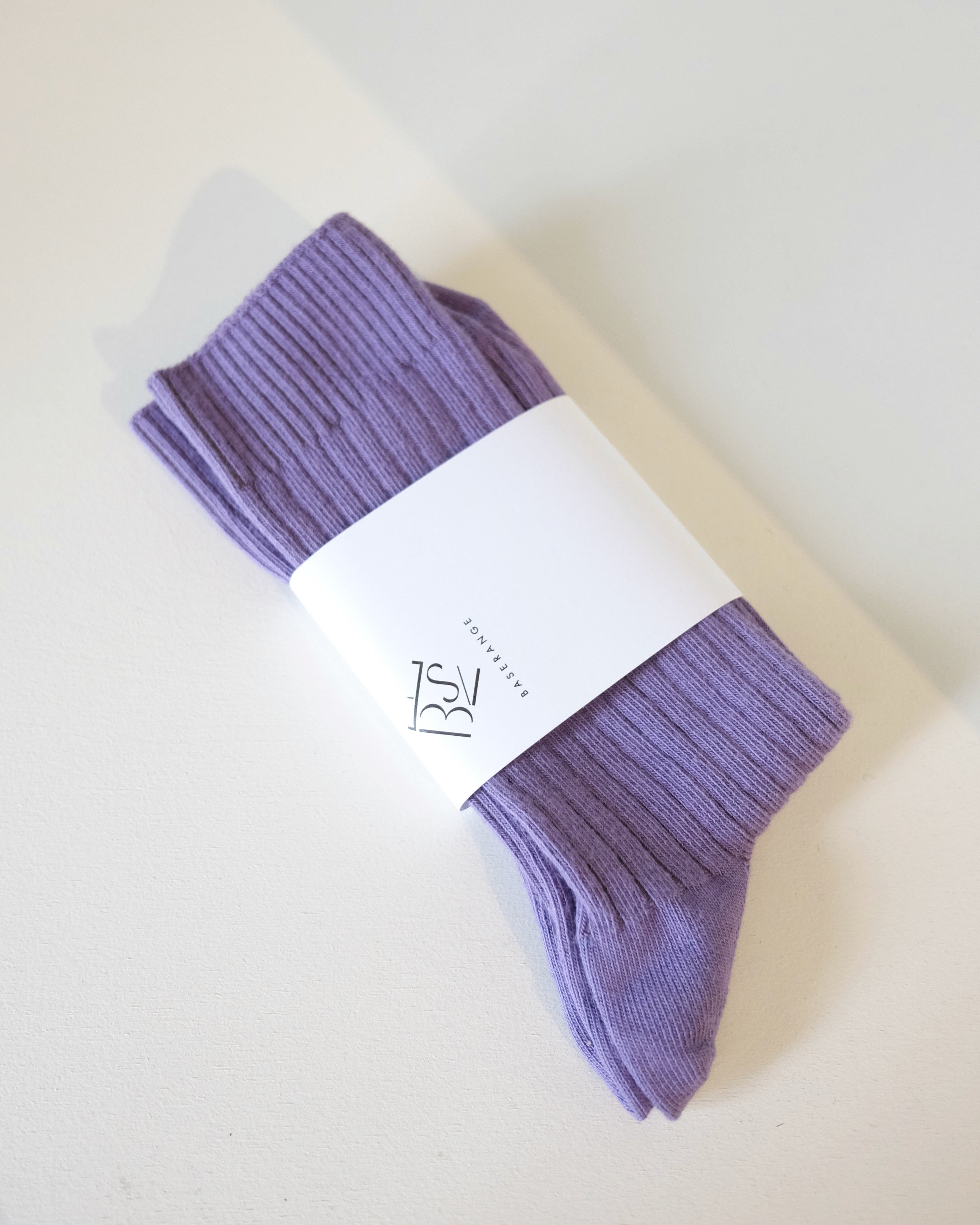 Rib Ankle Socks, Poa Purple