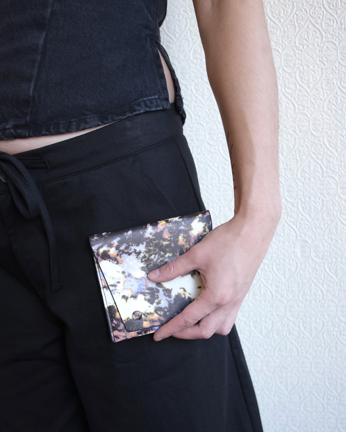 Wallet, Black Floral