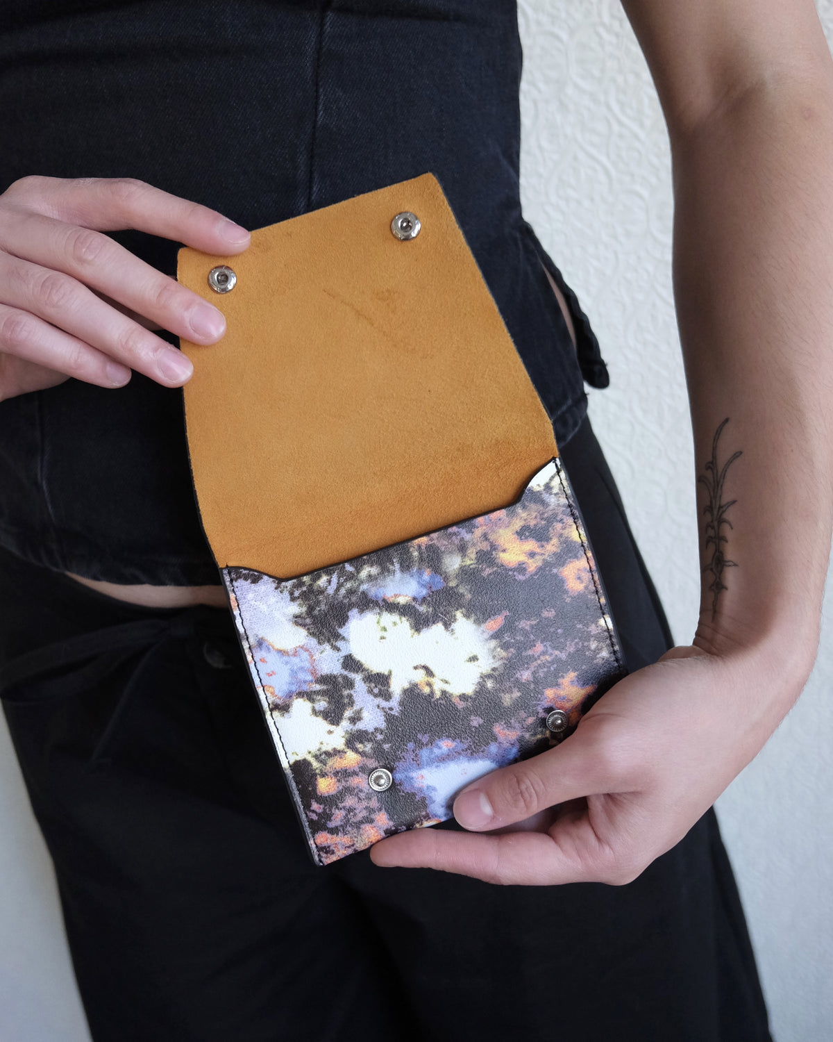 Wallet, Black Floral