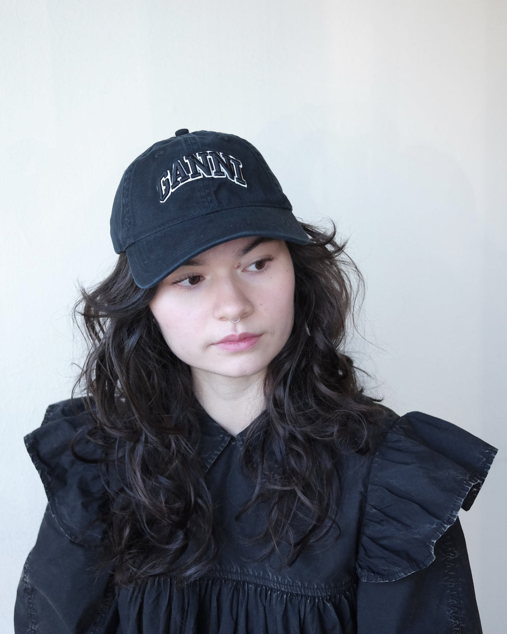 Ganni Cap, Black