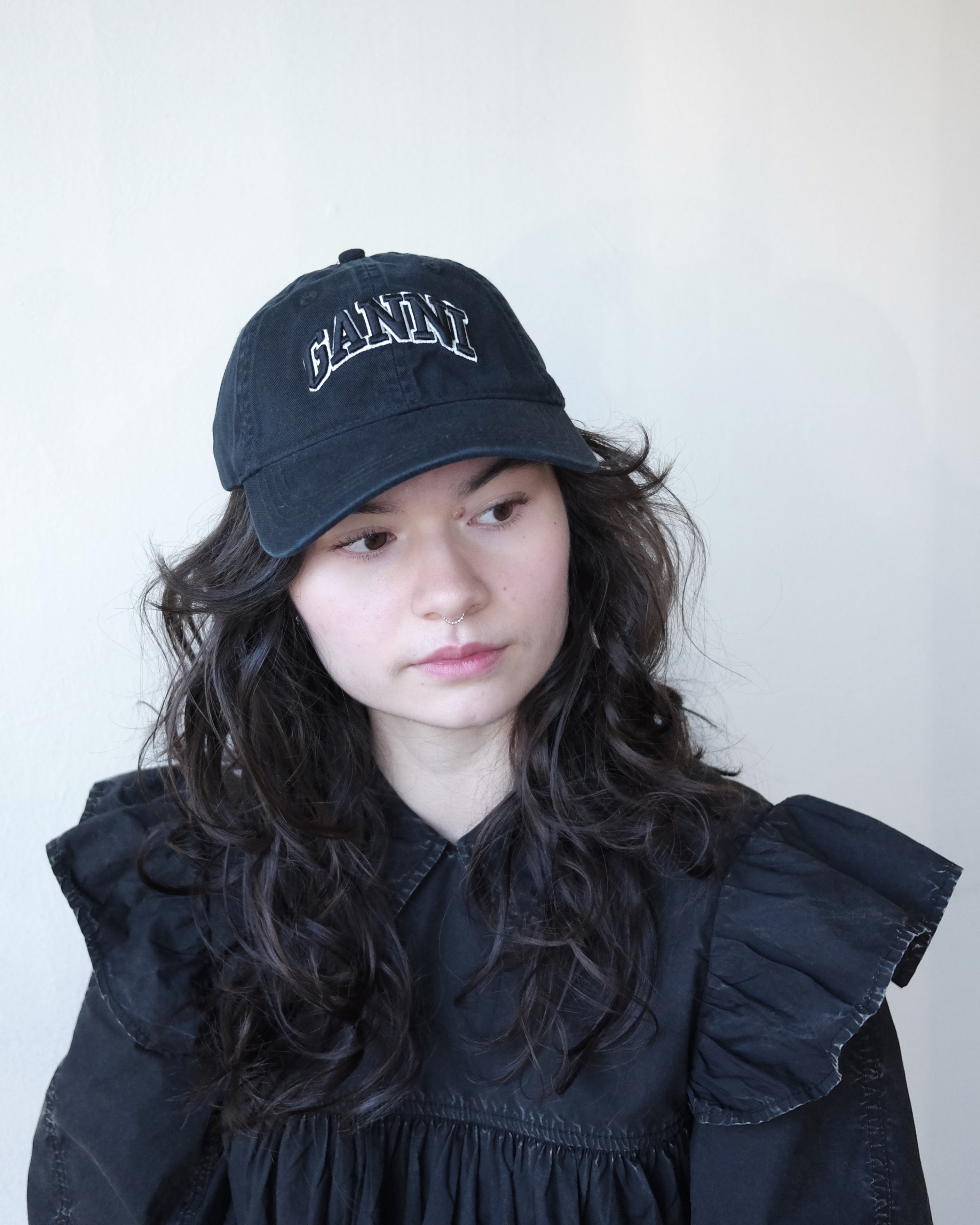 Ganni Cap, Black