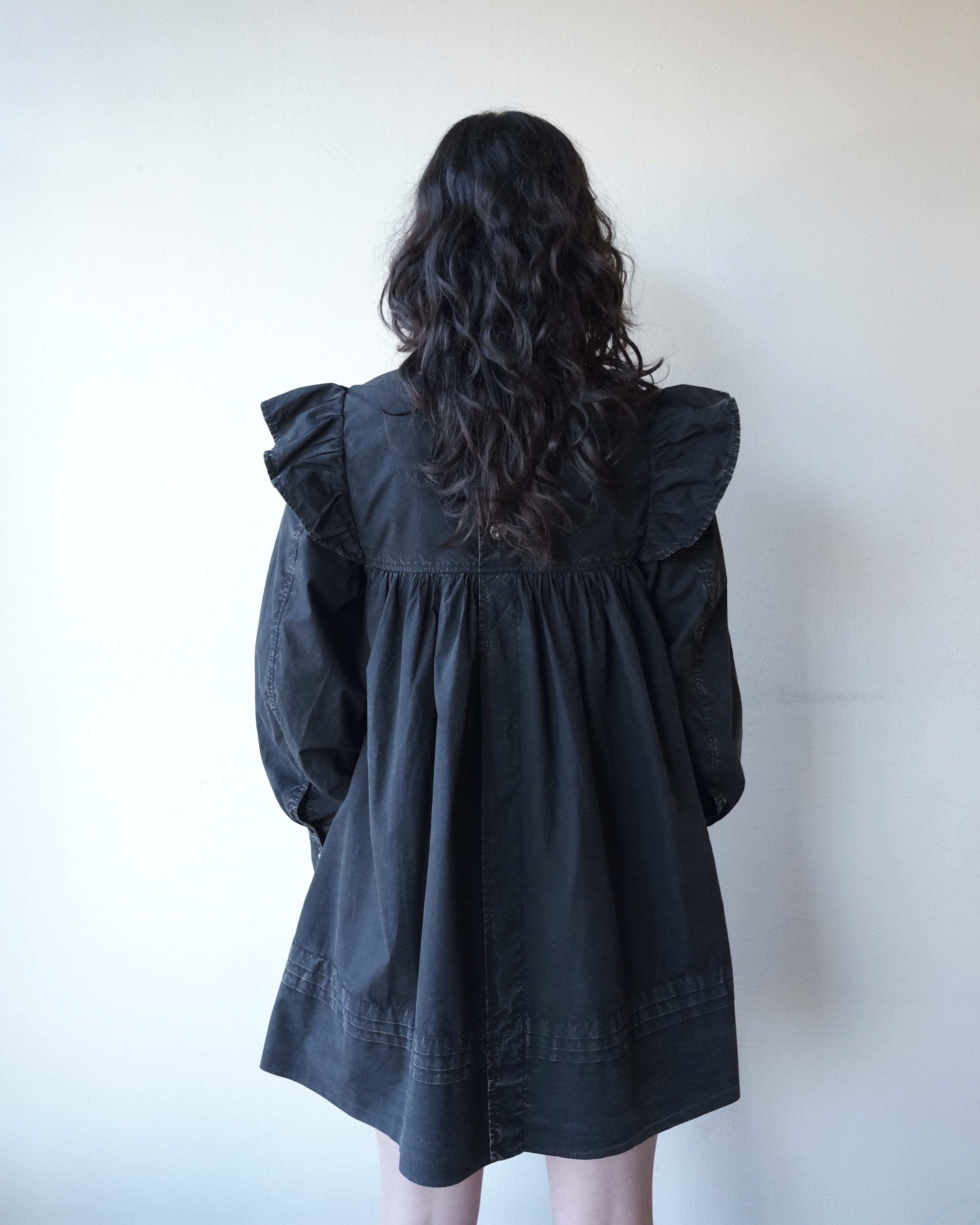 Black Washed Shirt Dress