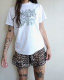 Leopard Chiffon Ruffle Shorts