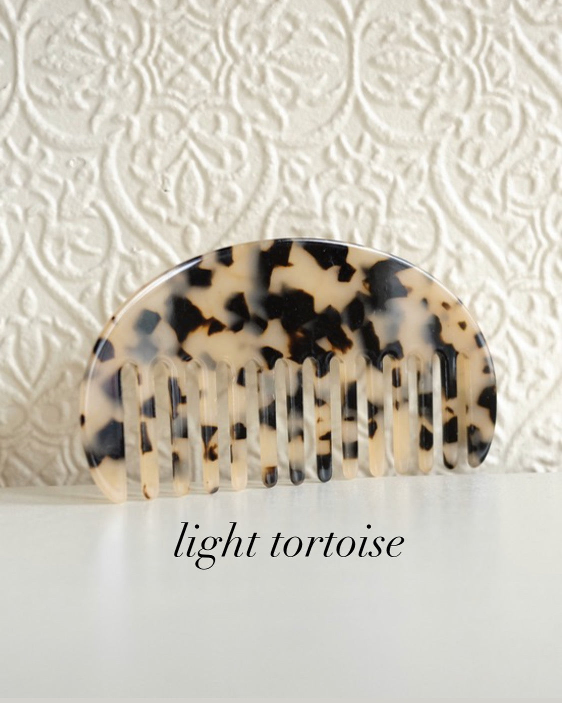 Acetate Comb, Half Moon