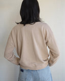 Crux Cropped Sweatshirt, Oat Milk