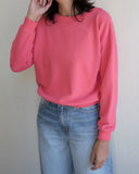 Crux Cropped Sweatshirt, Sunset Coral