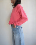 Crux Cropped Sweatshirt, Sunset Coral