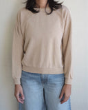 Crux Cropped Sweatshirt, Oat Milk