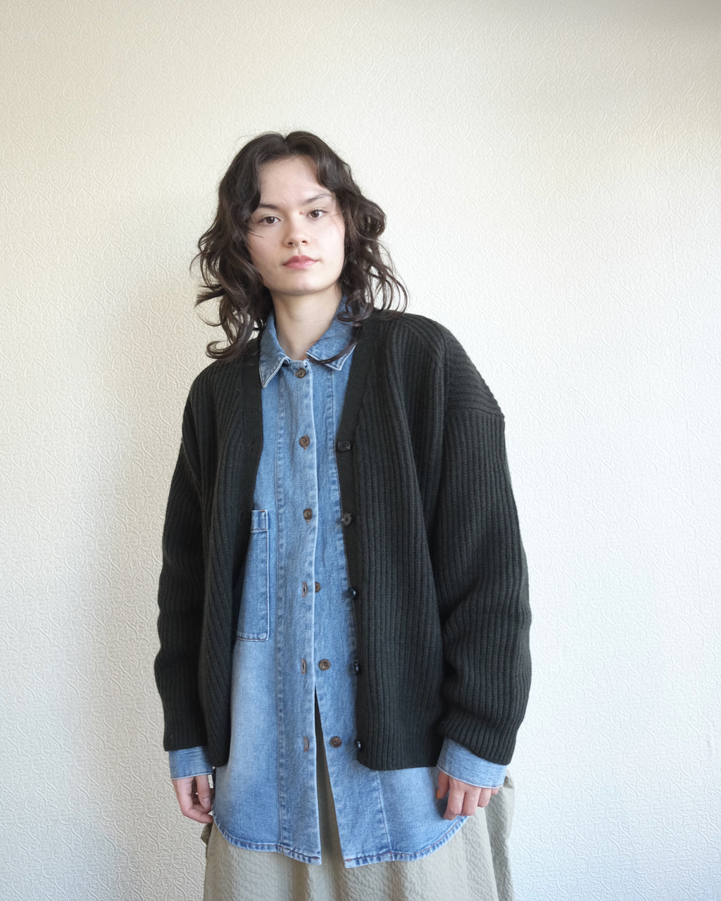 Pause Cardigan, Darkest Green