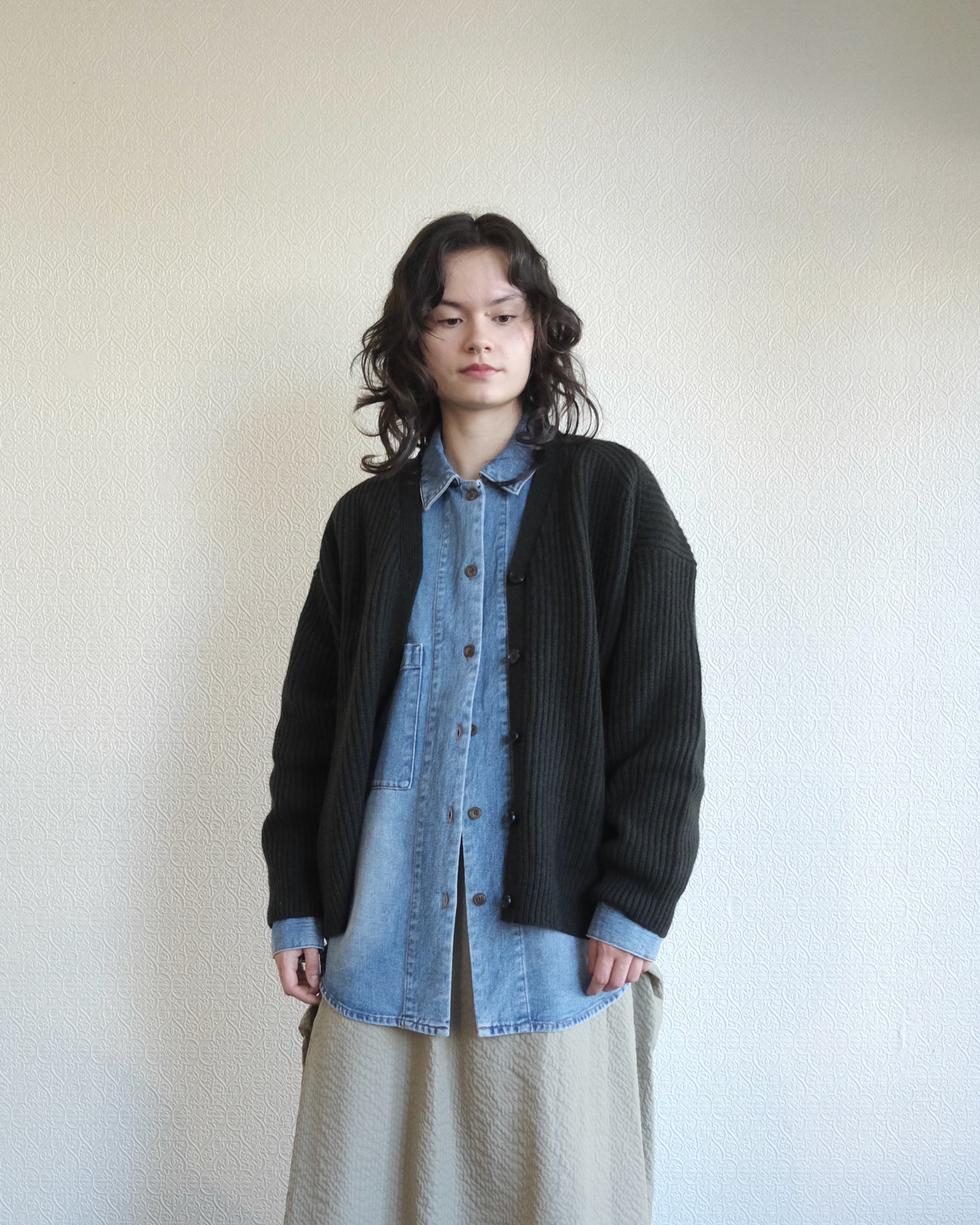 Pause Cardigan, Darkest Green