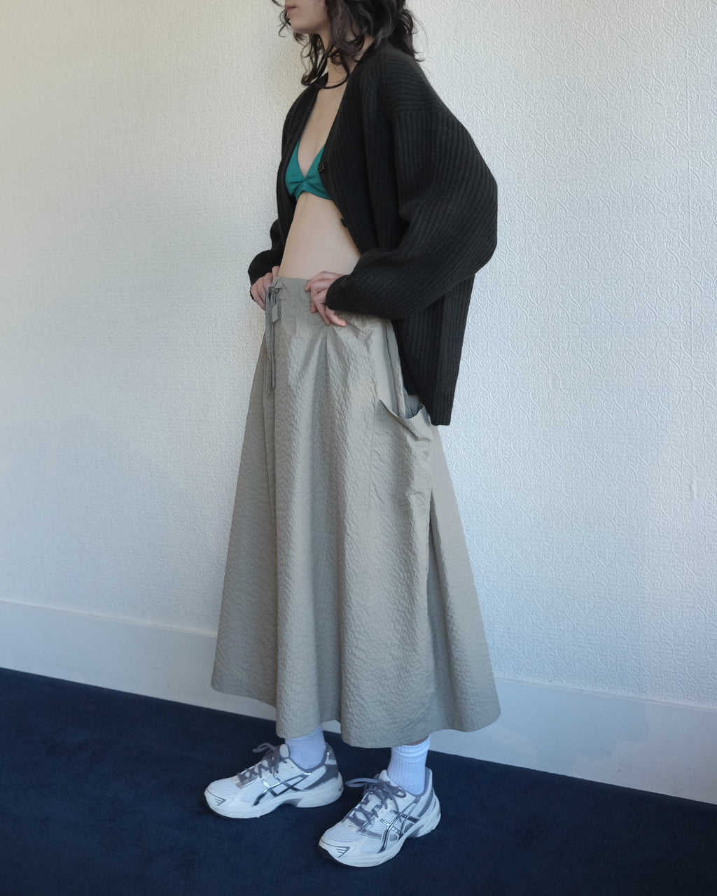 Pause Cardigan, Darkest Green