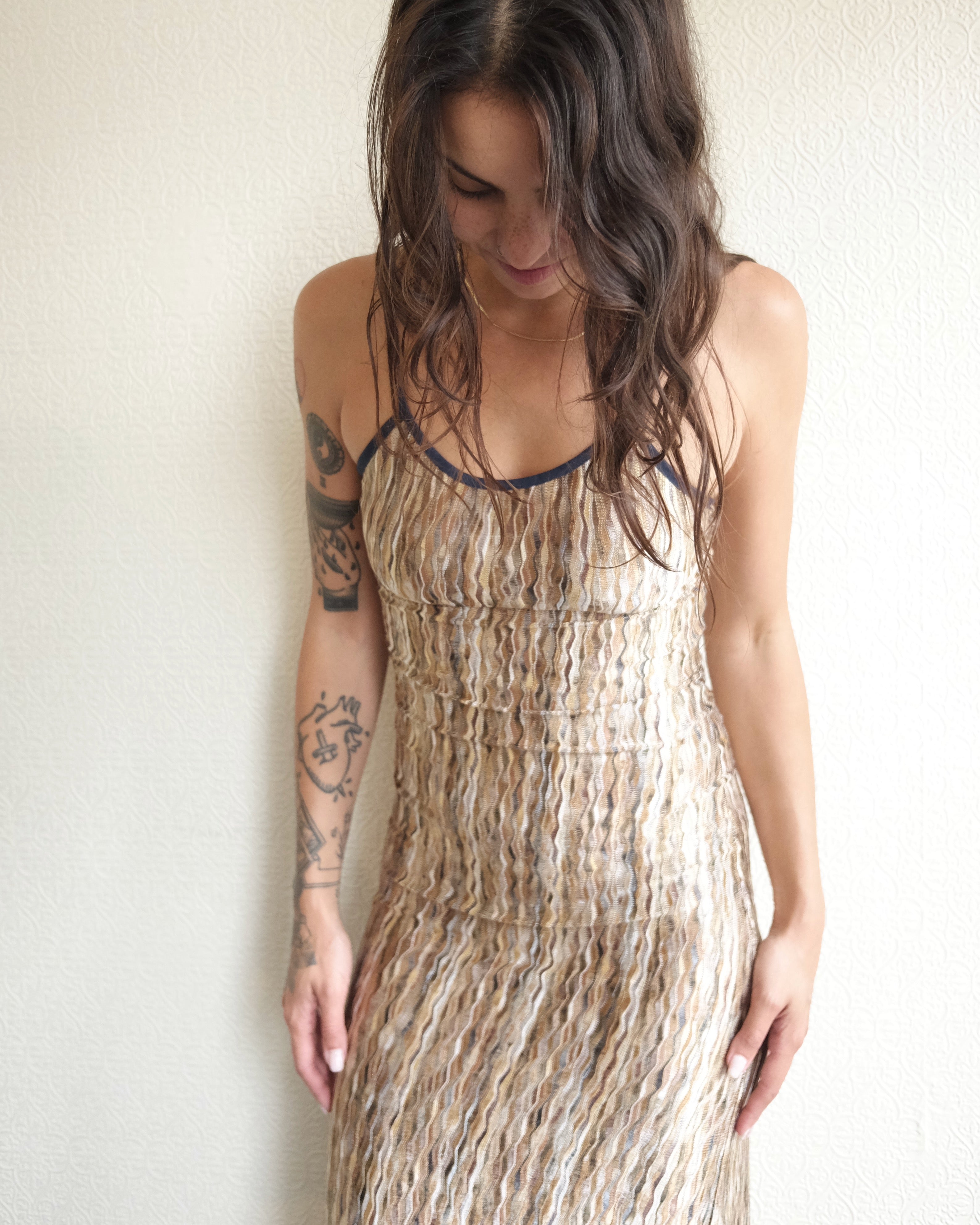 Naomi Dress, Gold