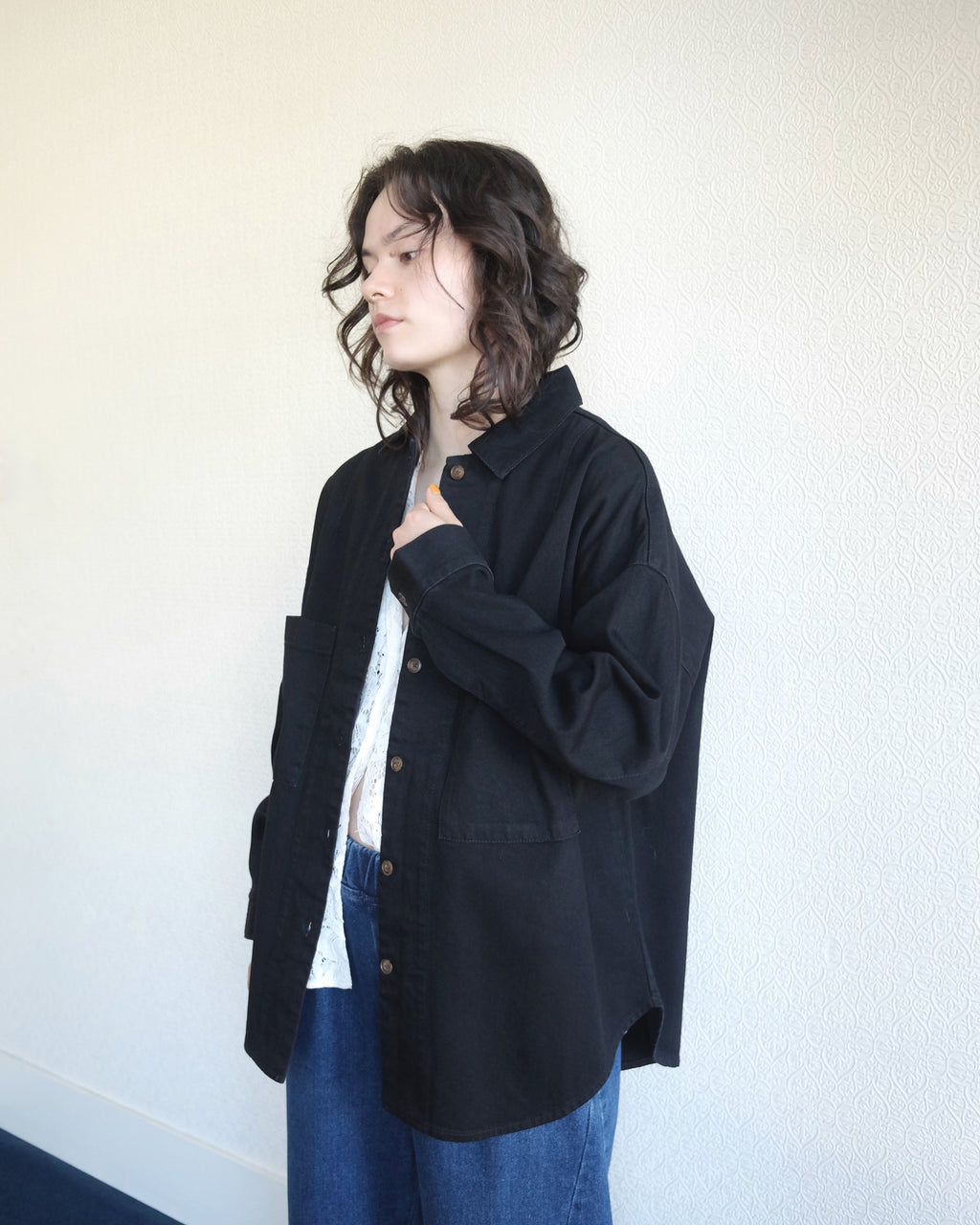 Region Shirt, Black Denim