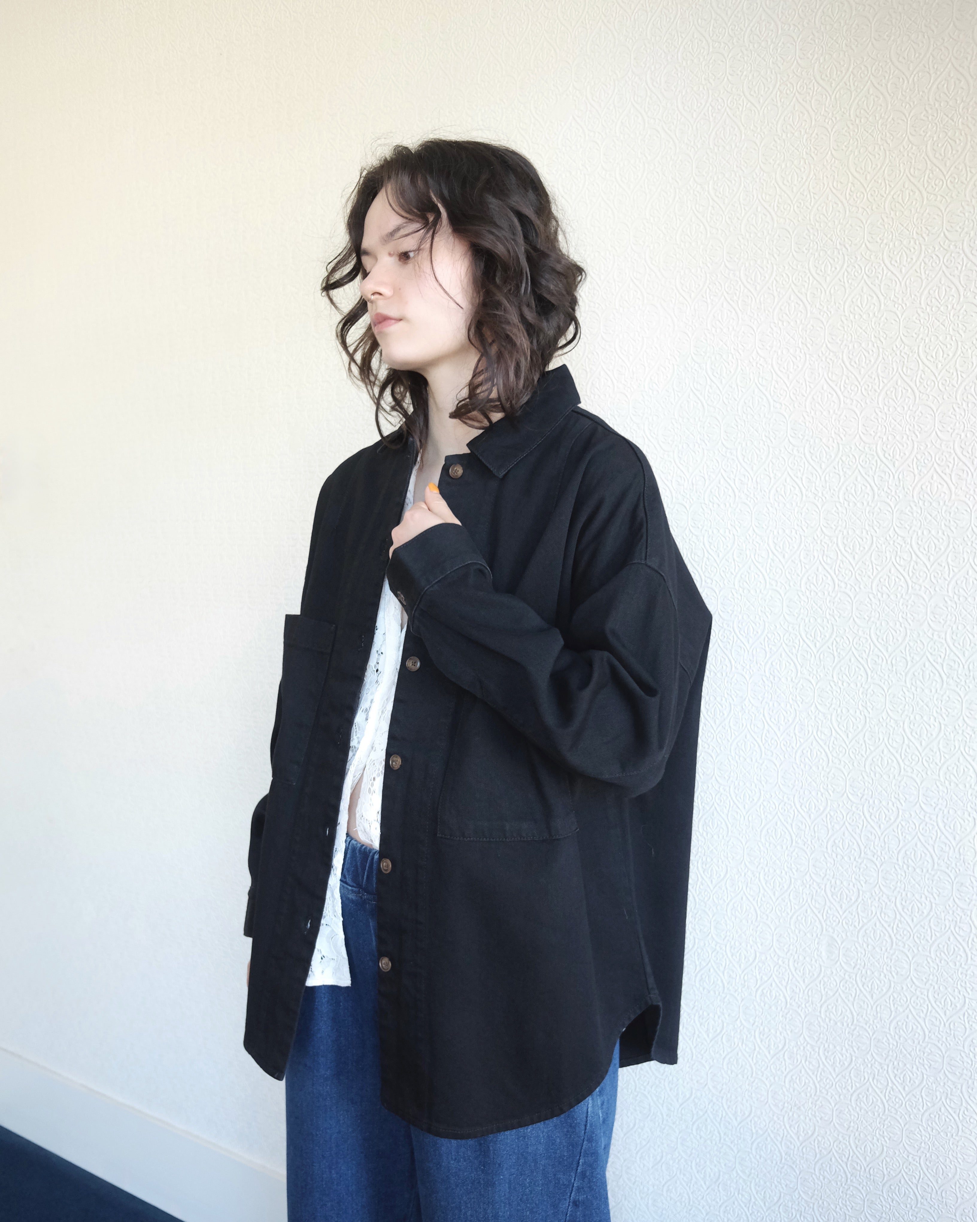 Region Shirt, Black Denim