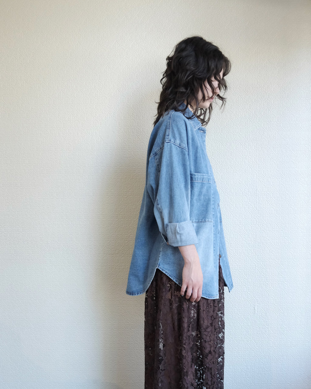 Region Shirt, Mid Blue Denim