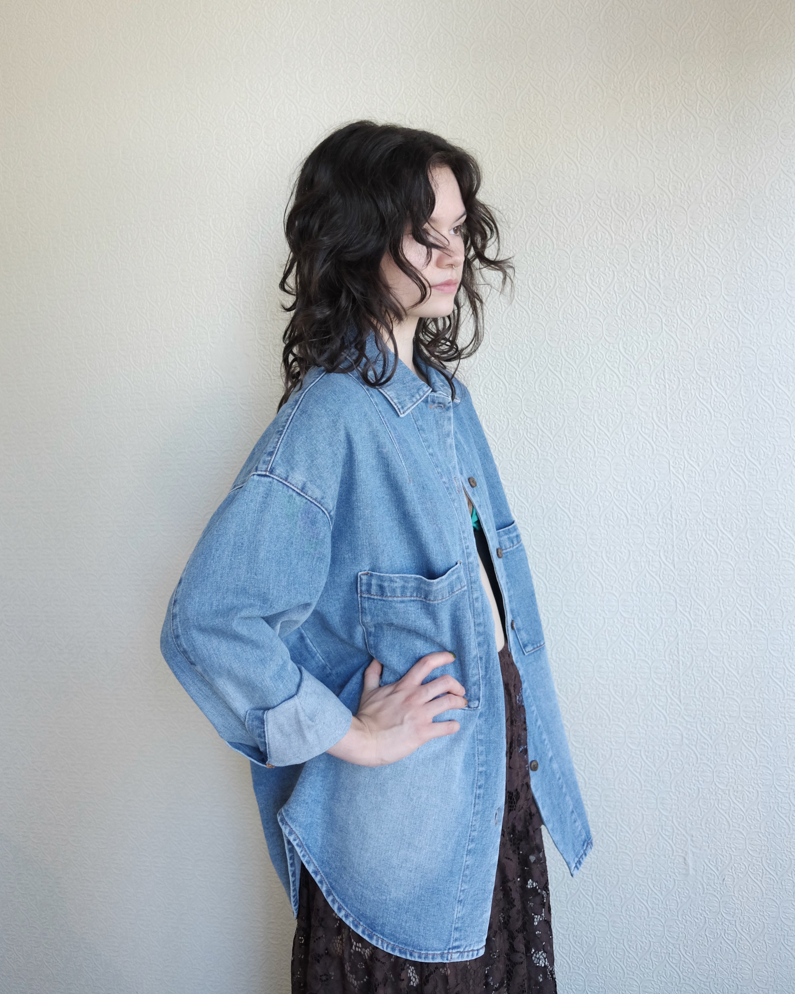 Region Shirt, Mid Blue Denim