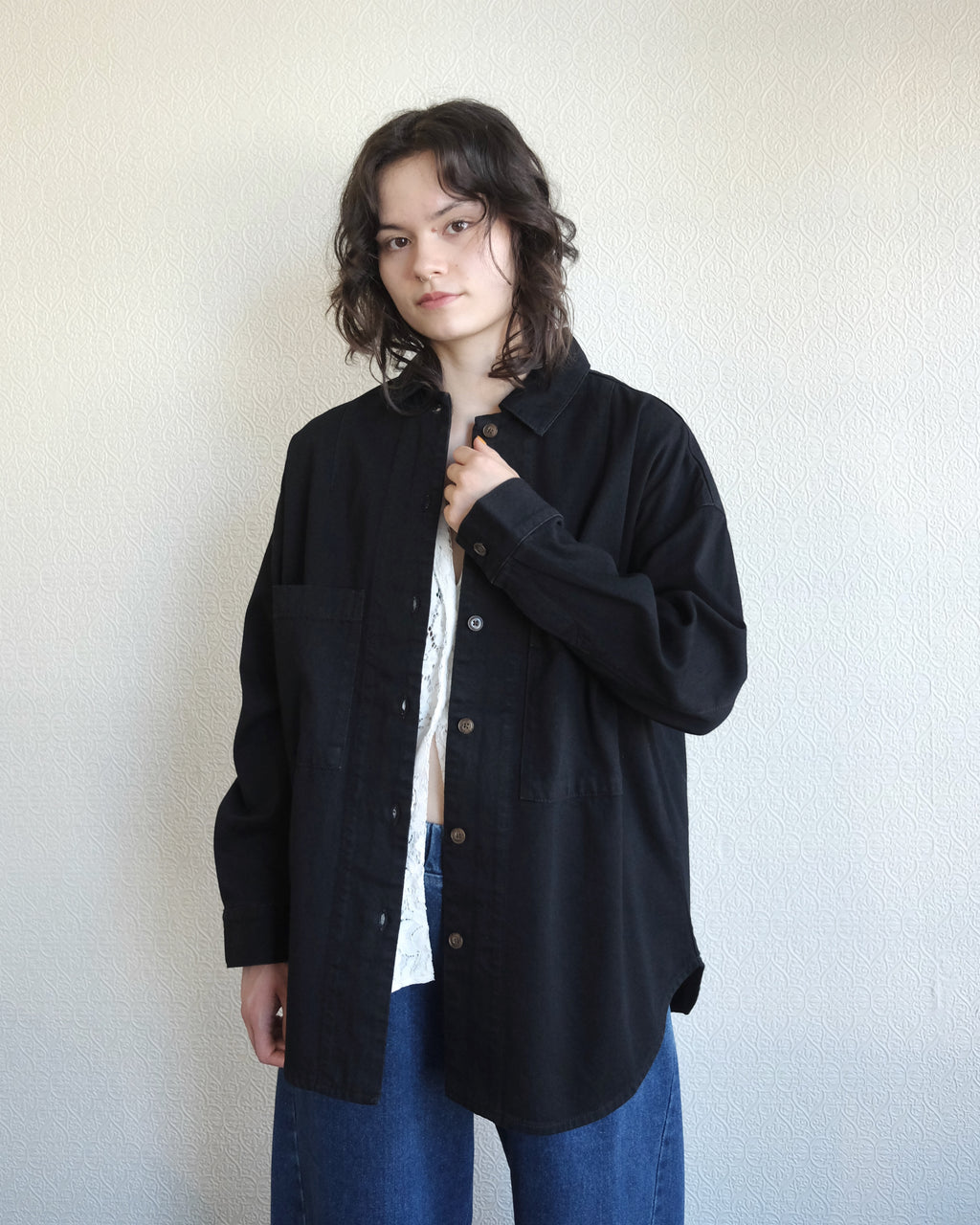 Region Shirt, Black Denim