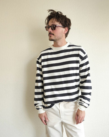 Feijo Shirt, Black Sand Stripes