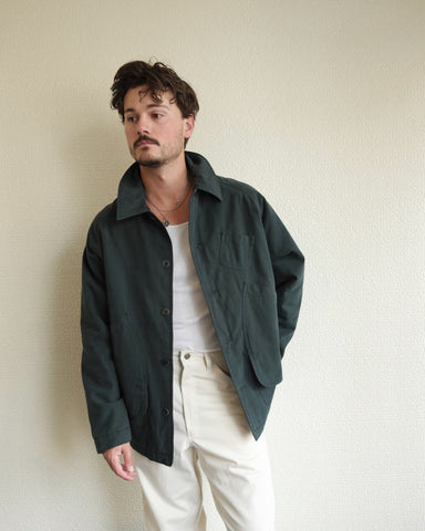 Mantero Jacket, Dark Green Canvas