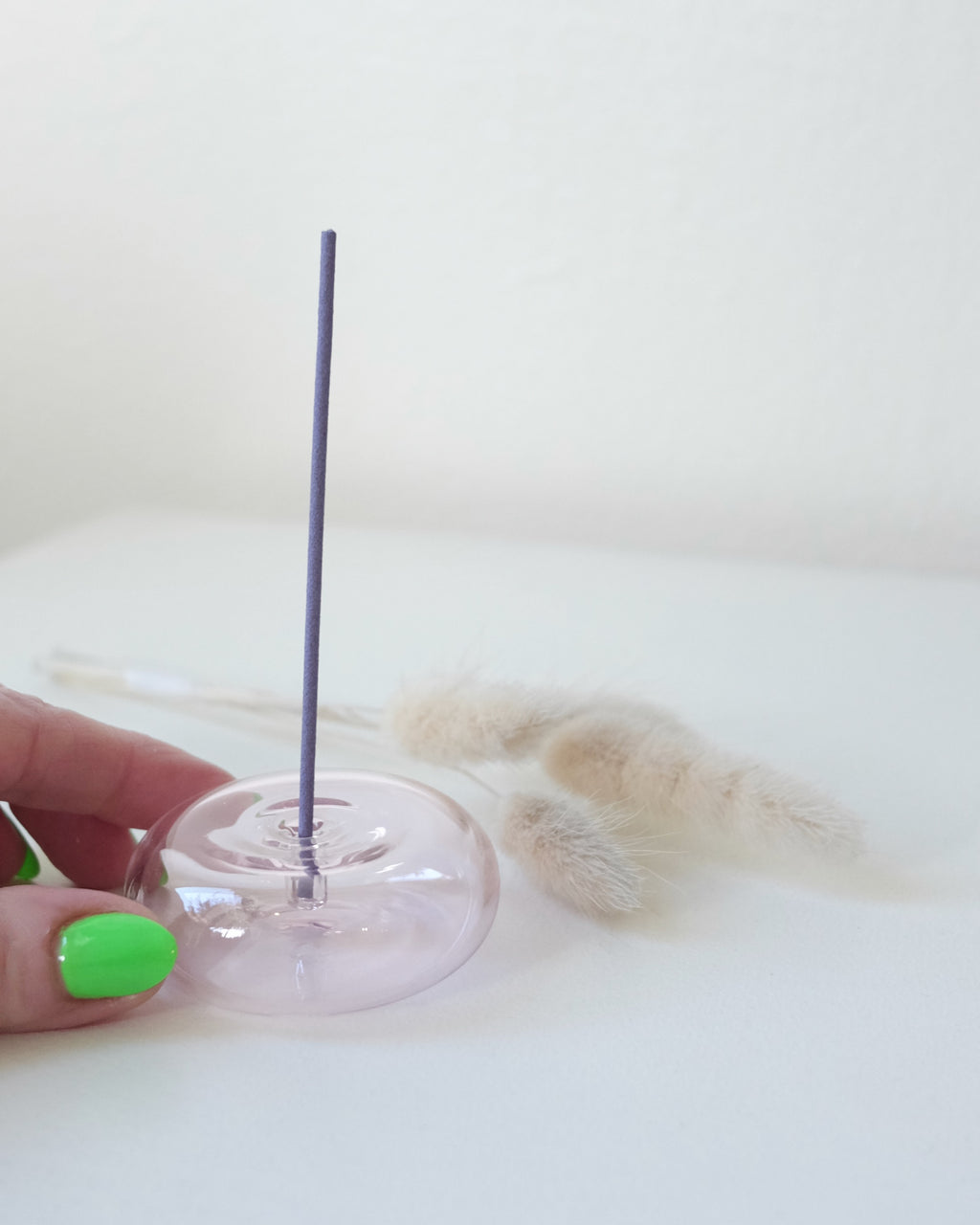 Pebble Incense Holder, Pink