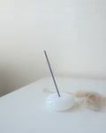 Pebble Incense Holder, Opaque White