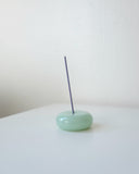 Pebble Incense Holder, Opaque Mint