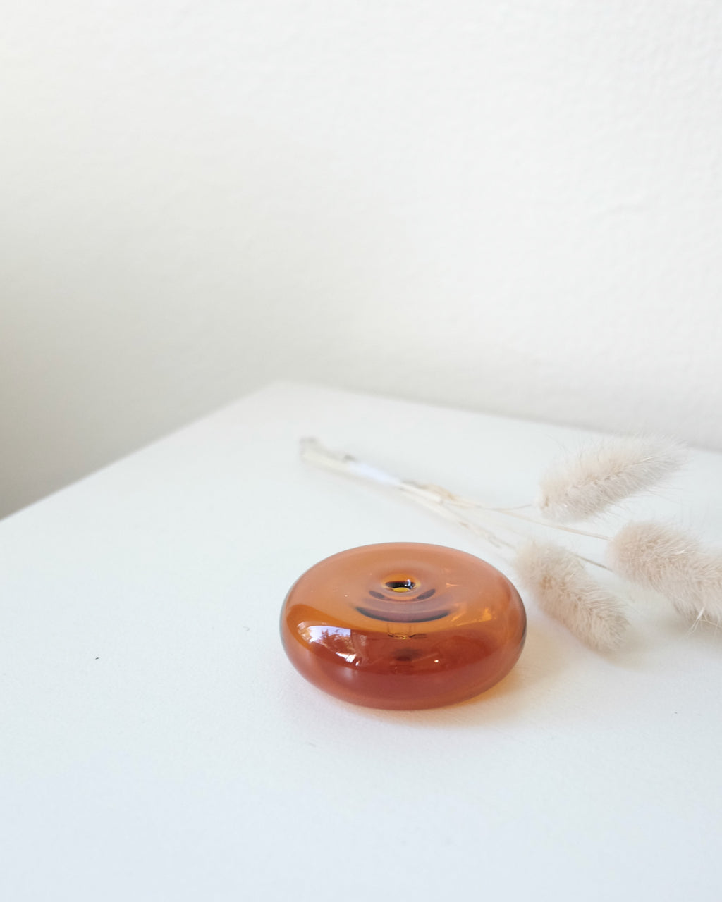 Pebble Incense Holder, Amber