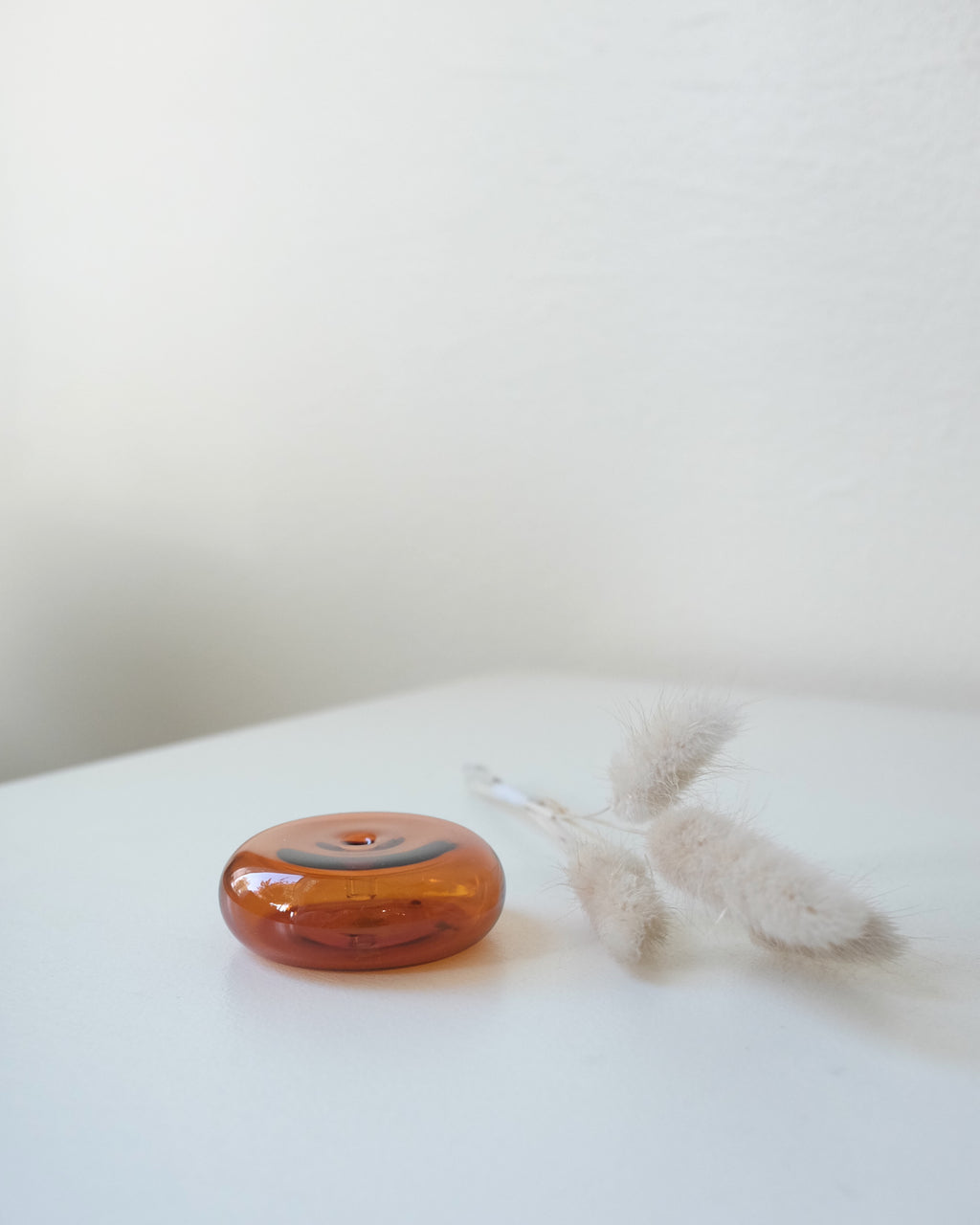 Pebble Incense Holder, Amber