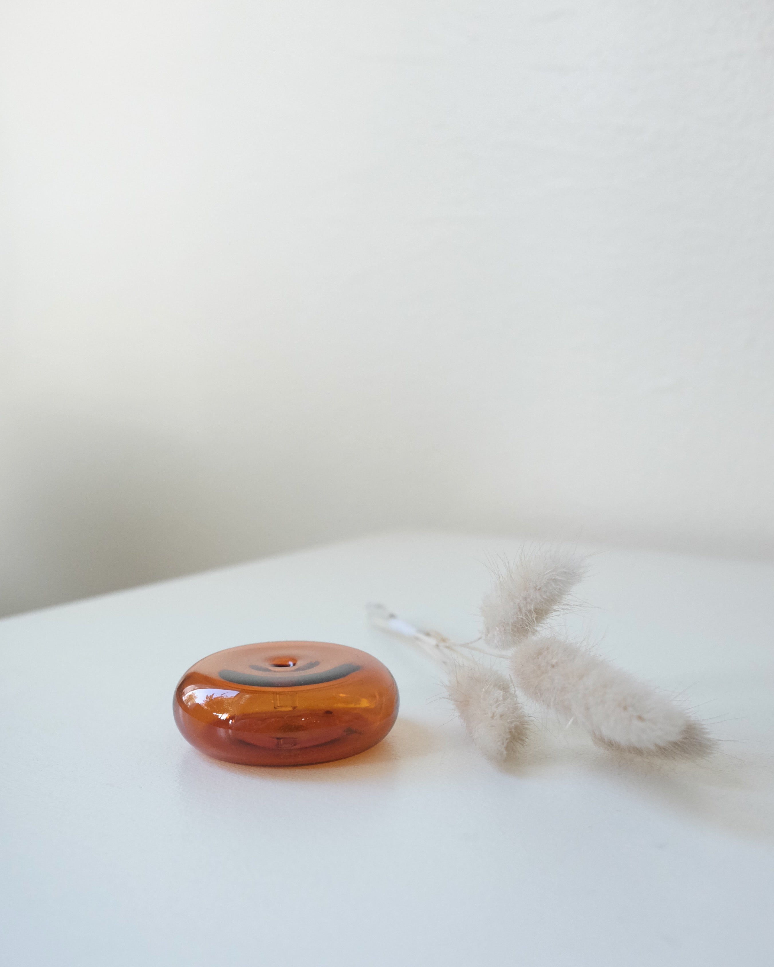Pebble Incense Holder, Amber