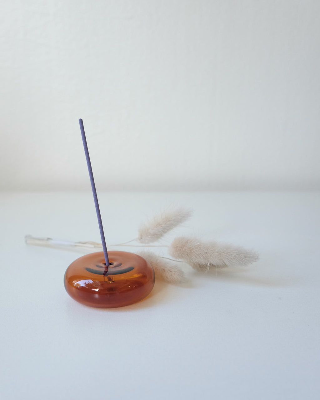 Pebble Incense Holder, Amber