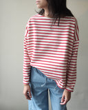 L/S Mariniere Shirt, Red