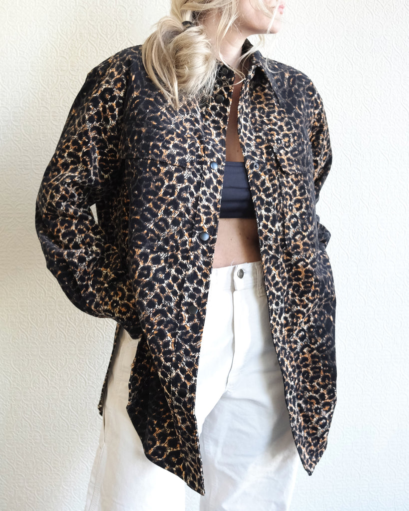 Supply Shirt, Leopard Corduroy