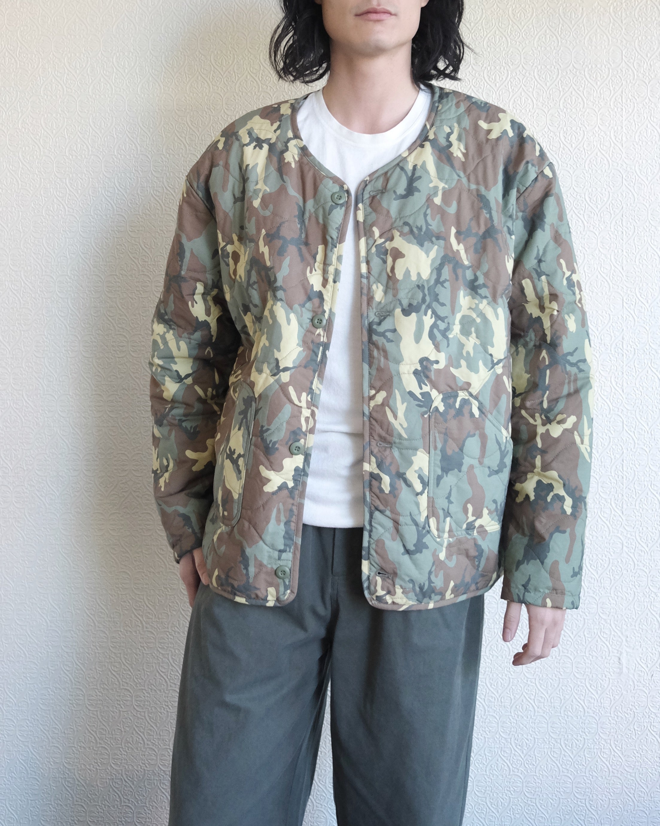 Quilted Liner Jacket, Woodland Camo DPM