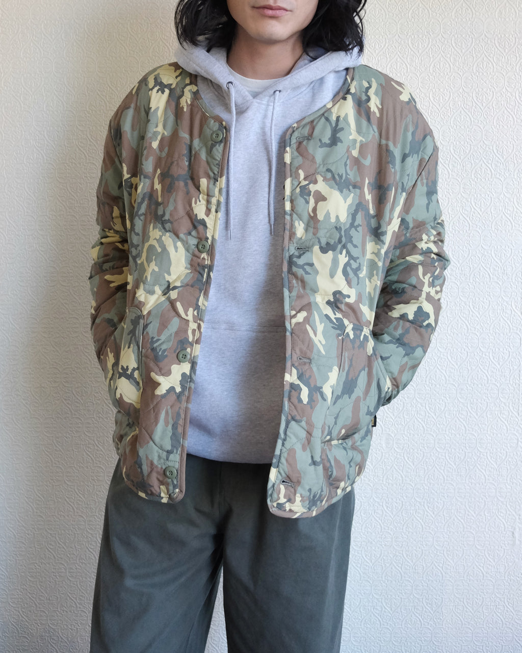 Quilted Liner Jacket, Woodland Camo DPM