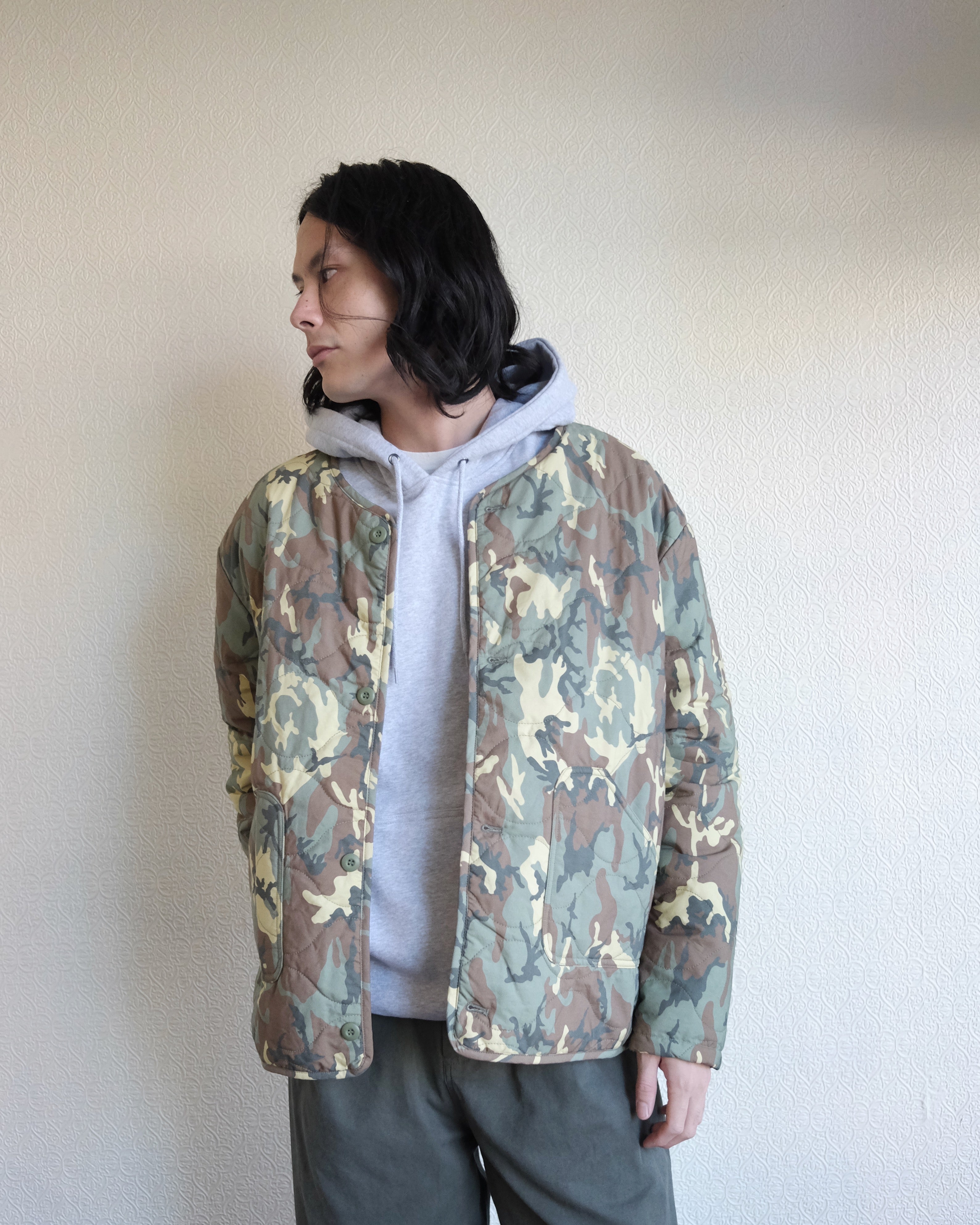 Quilted Liner Jacket, Woodland Camo DPM