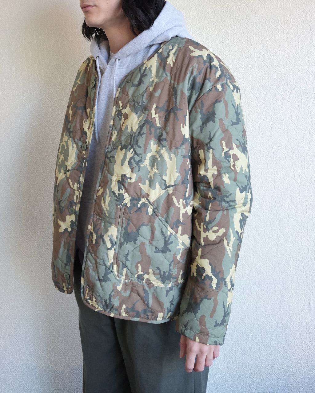 Quilted Liner Jacket, Woodland Camo DPM