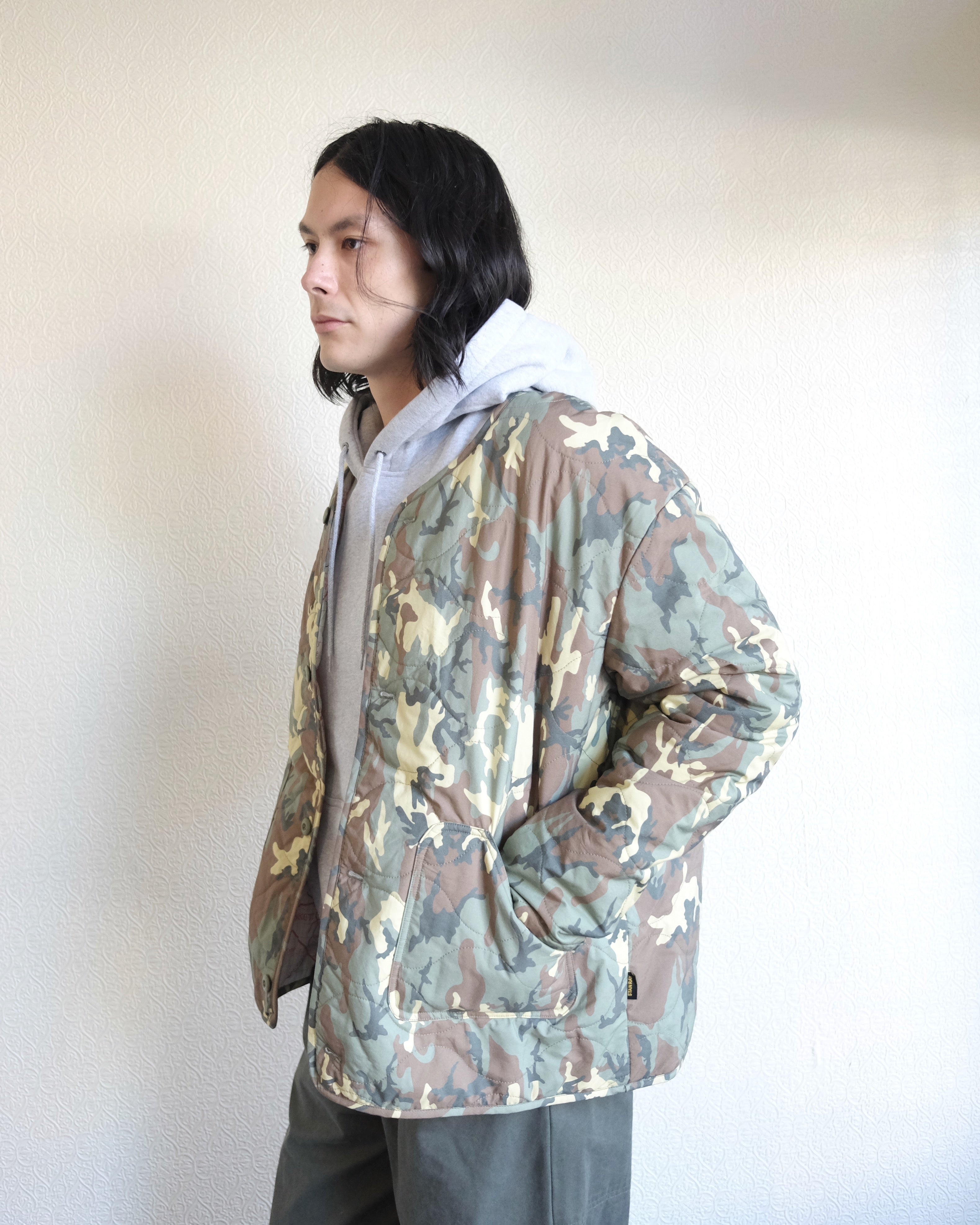 Quilted Liner Jacket, Woodland Camo DPM