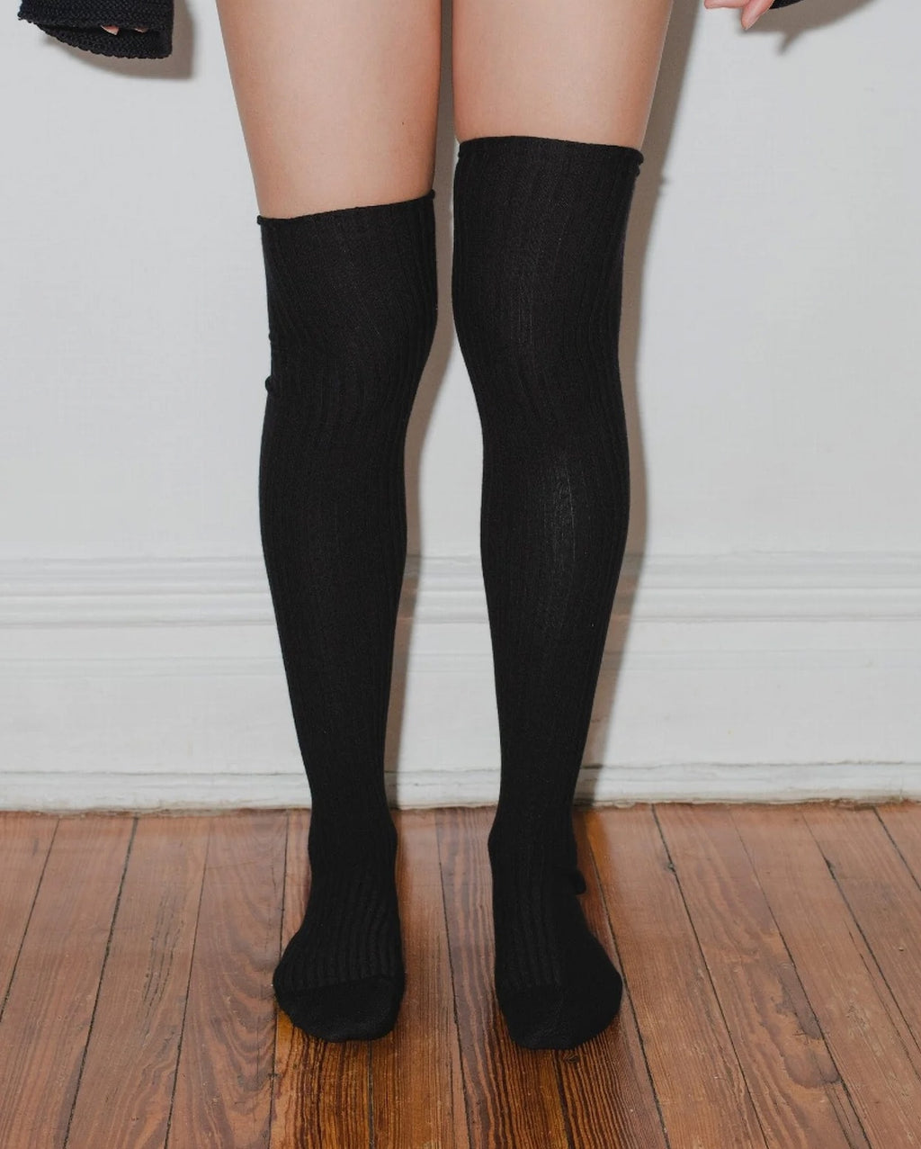 Overknee Socks, Black